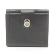 Pre-owned Leather wallets Bvlgari Vintage , Black , Dames