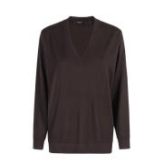 V-hals Top Seventy , Brown , Dames