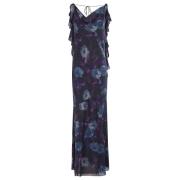 Ruffle Maxi Jurk Rotate Birger Christensen , Multicolor , Dames