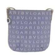 Pre-owned Canvas shoulder-bags Bvlgari Vintage , Blue , Dames