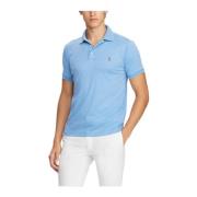 Lichtblauwe Pima Katoen Korte Mouw Polo Polo Ralph Lauren , Blue , Dam...