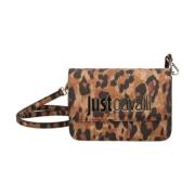 Metalen Lettering Dames Tas Range Just Cavalli , Brown , Dames