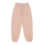 Fleece Trainingspak Broek High-Waisted Oversized Nike , Pink , Dames