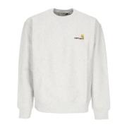 Script Sweat Crew Neck Sweatshirt Carhartt Wip , Gray , Heren