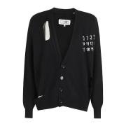 Stijlvolle Gebreide Cardigan Sweater MM6 Maison Margiela , Black , Dam...