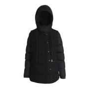 Lange Winterjas Moncler , Black , Dames