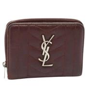 Pre-owned Leather wallets Yves Saint Laurent Vintage , Red , Dames