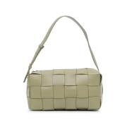 Pre-owned Leather shoulder-bags Bottega Veneta Vintage , Green , Dames