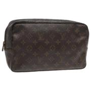 Pre-owned Canvas clutches Louis Vuitton Vintage , Brown , Dames