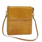 Pre-owned Leather pouches Louis Vuitton Vintage , Yellow , Dames