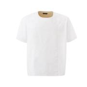 Stijlvolle Katoenen Trui Emporio Armani , White , Dames