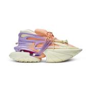 Eenhoorn lage sneakers van neopreen en kalfsleer Balmain , Multicolor ...