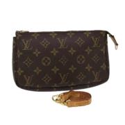 Pre-owned Canvas pouches Louis Vuitton Vintage , Brown , Dames