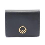 Pre-owned Leather wallets Fendi Vintage , Black , Dames