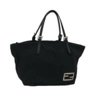 Pre-owned Nylon handbags Fendi Vintage , Black , Dames