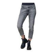 Slim Fit Jeans Grijs Zhrill , Gray , Dames