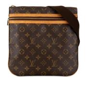 Pre-owned Canvas shoulder-bags Louis Vuitton Vintage , Brown , Dames