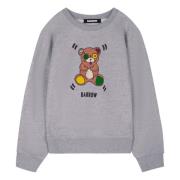 Sweatshirt met ronde hals en print Barrow , Gray , Unisex