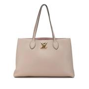 Pre-owned Leather shoppers Louis Vuitton Vintage , Pink , Dames