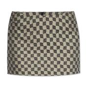 Rok met monogram Misbhv , Beige , Dames