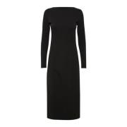 Elegante Zwarte Jurk met Lange Mouwen InWear , Black , Dames