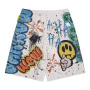 Bermuda in felpa Graffiti Print Barrow , Multicolor , Unisex