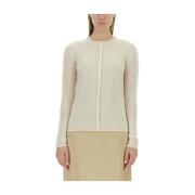 Luxe Cashmere Slim Fit Sweater UMA Wang , Beige , Dames