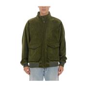 Geribbelde Katoenen Jas Baracuta , Green , Heren