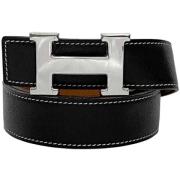 Pre-owned Leather belts Hermès Vintage , Black , Dames