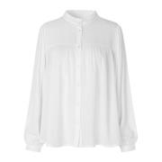 Elegante Carall Shirt met Pofmouwen Lollys Laundry , White , Dames