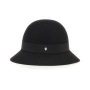 Merino Wol Cloche Hoed Helen Kaminski , Black , Dames