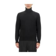 Wollen Turtleneck Trui Ballantyne , Black , Heren