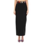 Italiaanse Crepe Rok Emilio Pucci , Black , Dames