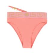 Griekse Border Bikini Slips Versace , Pink , Dames