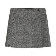 Tweed mini wikkelrok gevormd Marc O'Polo , Gray , Dames