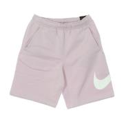 Fleece Shorts met Swoosh Logo Nike , Pink , Heren