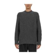 Oversized Wollen Trui Gemaakt in Italië Alexander McQueen , Black , He...