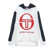 Wit/Navy Hoodie voor Mannen Sergio Tacchini , White , Heren