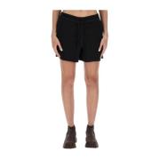 Katoenen Sweat Shorts Regular Fit Ganni , Black , Dames