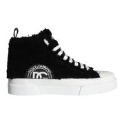 Hoge Top Sneaker Schoenen Zwart Wit Dolce & Gabbana , Black , Heren