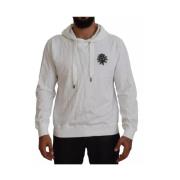 Witte Logo Hoodie van Katoen Dolce & Gabbana , White , Heren