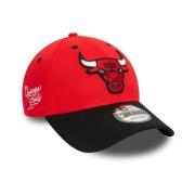 Chicago Bulls Rood-Zwart Hoed New Era , Red , Heren