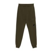 Diagonal Raised Fleece Cargo Sweatpants C.p. Company , Green , Heren