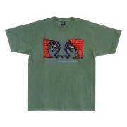 Wavelite Heren Tee, Heavyweight Crew Neck Obey , Green , Heren