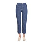 Cropped spijkerbroek Tory Burch , Blue , Dames