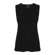 Swing Top Norma Kamali , Black , Dames