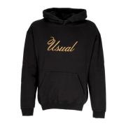 Zwarte Signature Hoodie met Kangaroezak Usual , Black , Heren