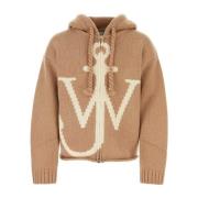 Cappuccino Wollen Trui JW Anderson , Beige , Heren