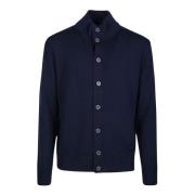 Klassieke Turtle Neck Cardigan Ballantyne , Blue , Heren