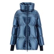 Blauwe Bomber Donsjas Laminar Stijl Herno , Blue , Dames